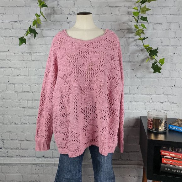 PARTNERS BY MERVYN'S Women's Oversized Vintage Knit Top Made in USA - Picture 5 of 8